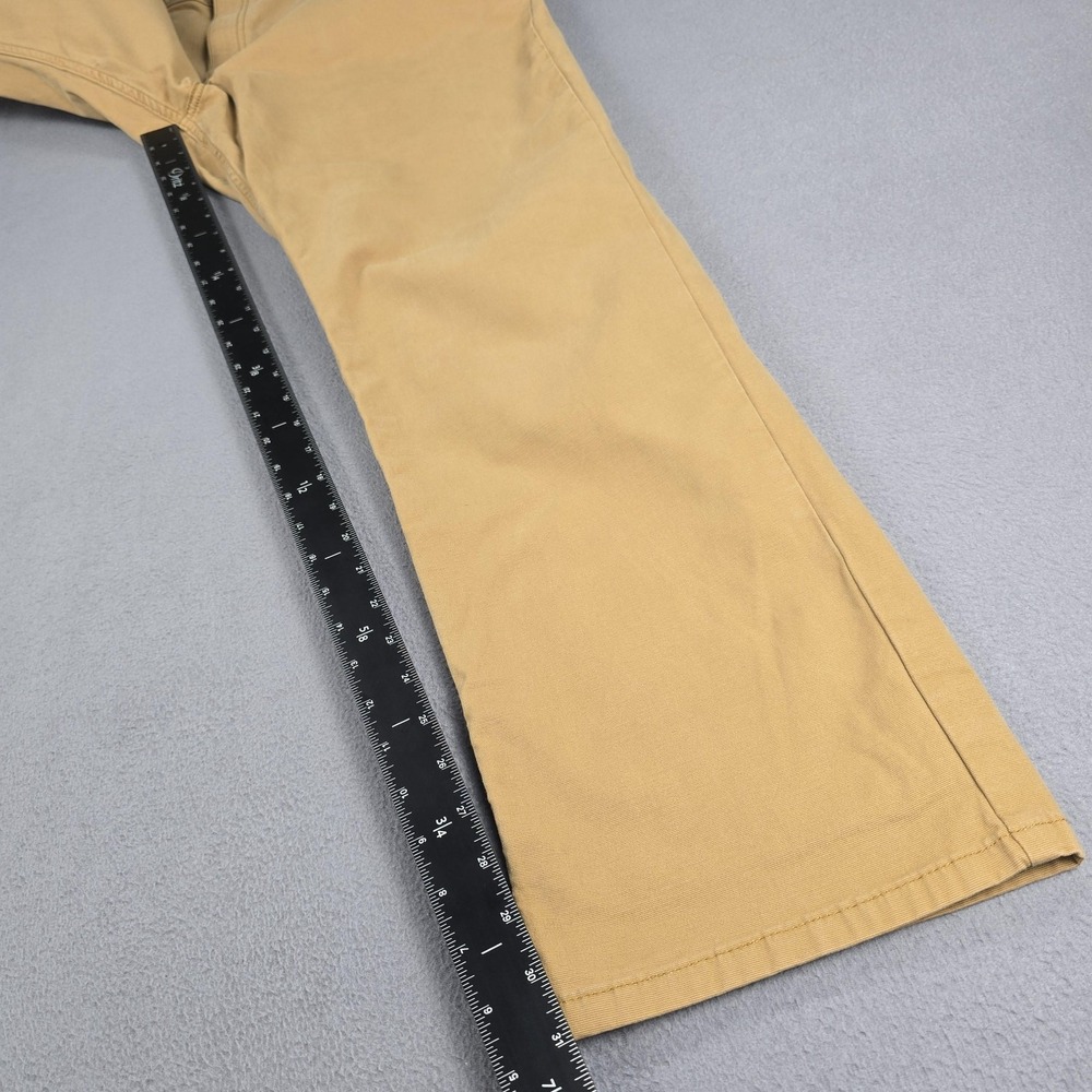 Carhartt Pants Mens 38x31 Beige Relaxed Fit Straight Leg Canvas Workwear Stretch - Picture 10 of 13
